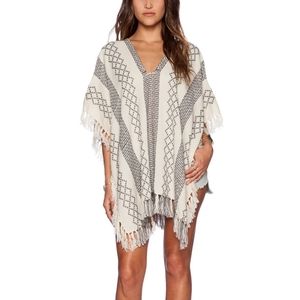 Free people fringe poncho